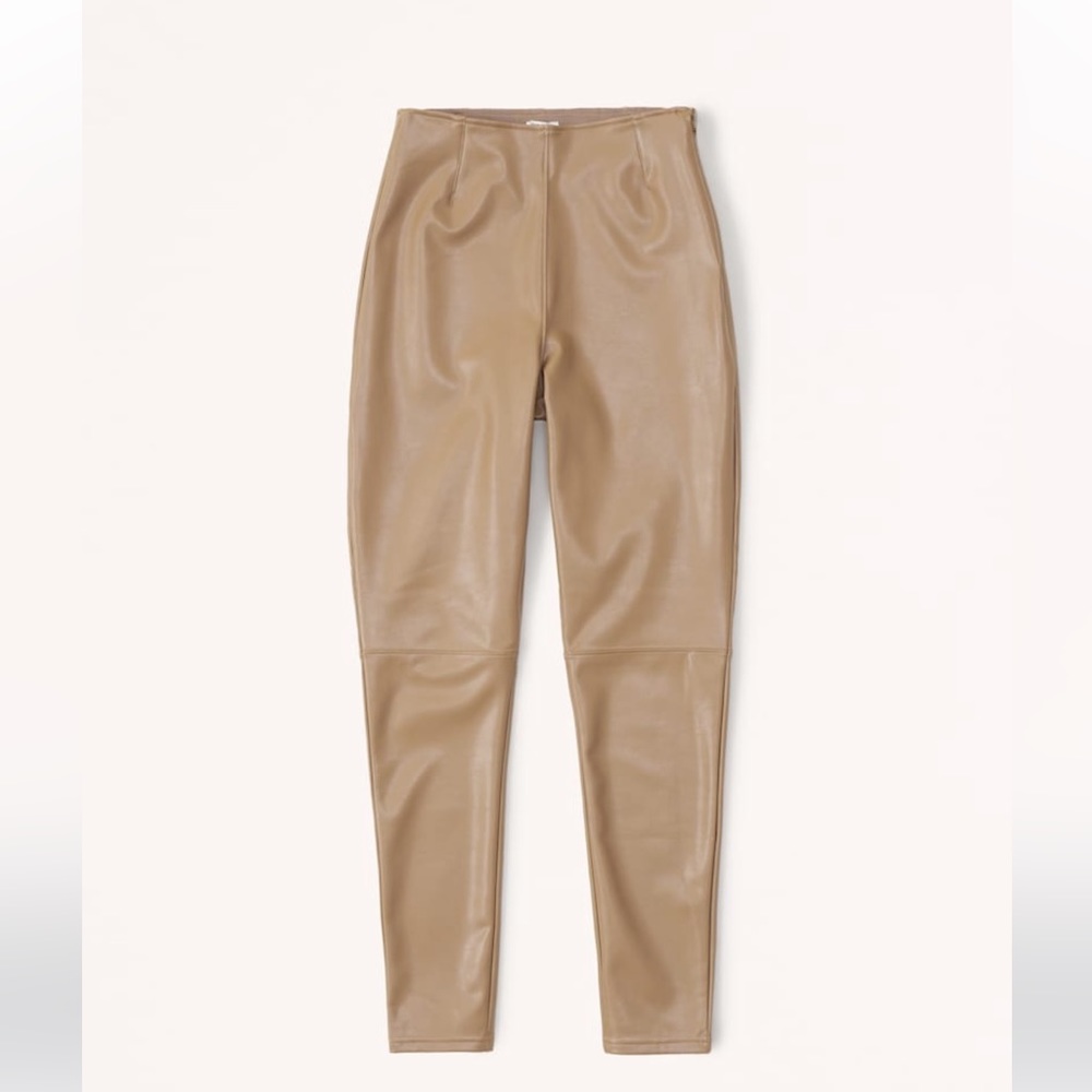 NWT Abercrombie & Fitch Curve Love Vegan Leather Skinny Leggings